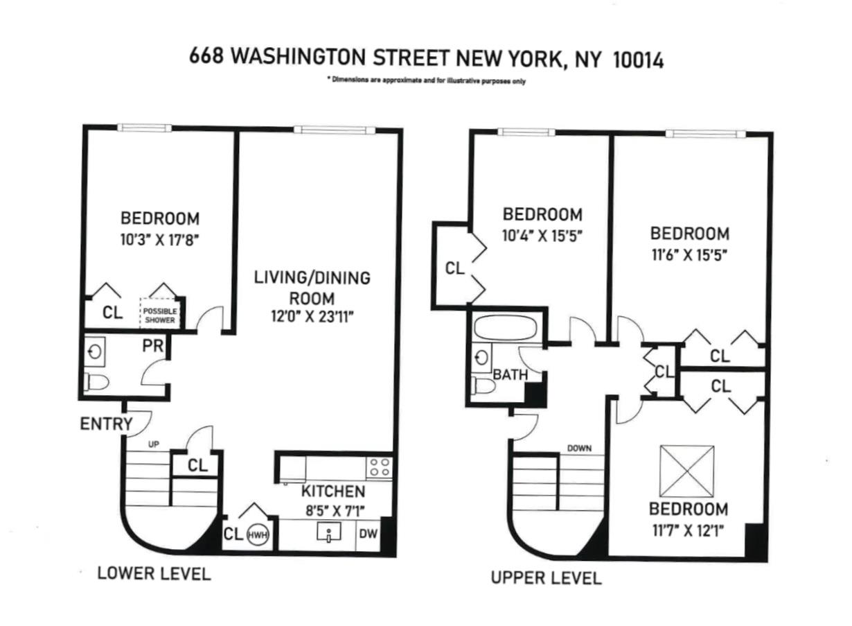 668 Washington Street 4/5A W. Greenwich Village New York NY 10014